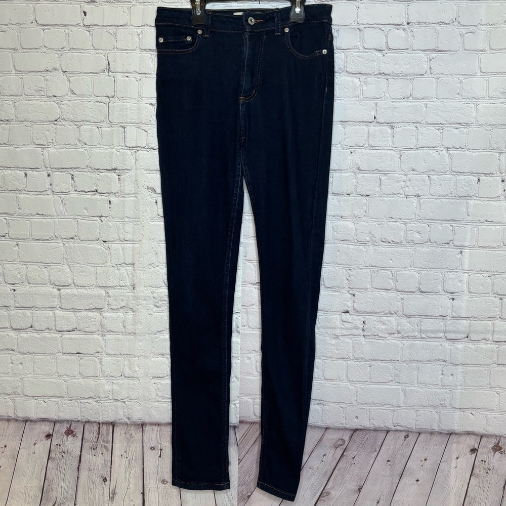 Naked & Famous Dark Wash High Skinny Denim Jeans Size 30